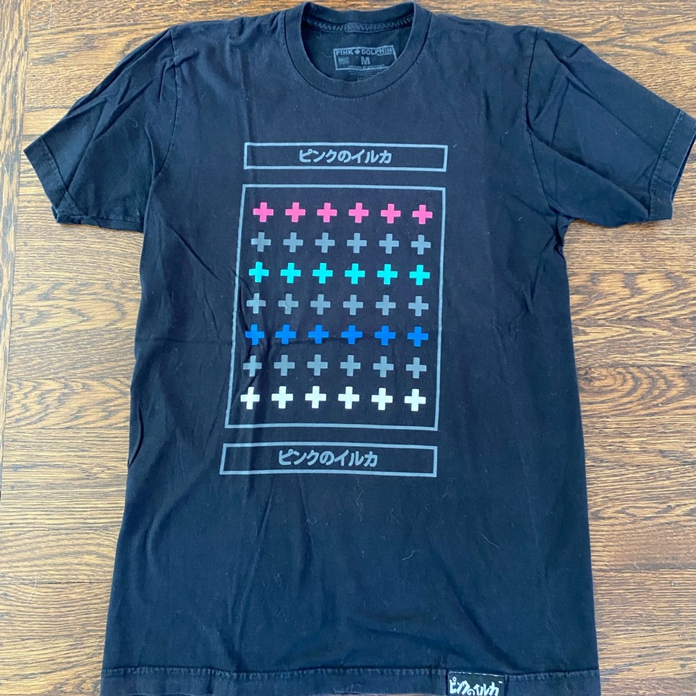 Pink Dolphin shirt, black, size medium
